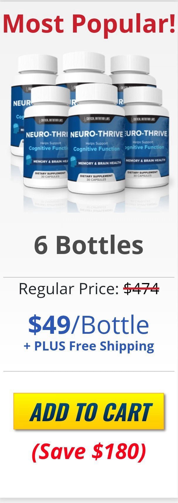 neuro thrive 6 bottle price